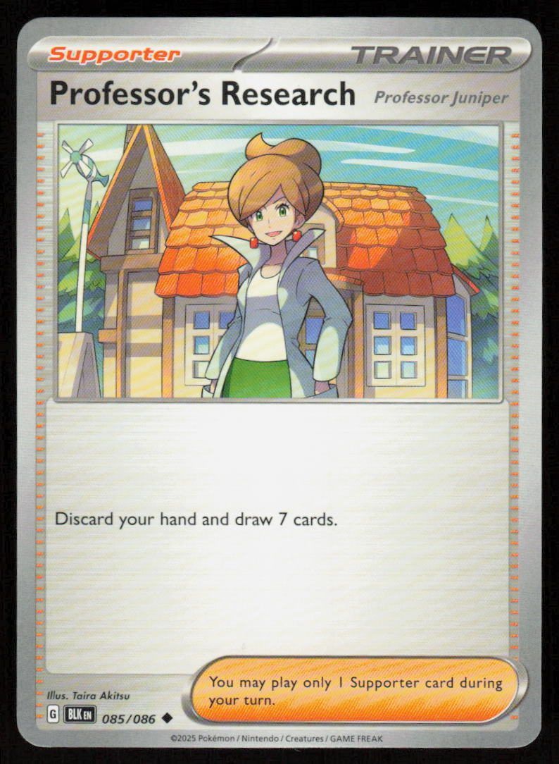 Professor's Research [Professor Juniper] Uncommon SV: Black Bolt 085/086 NM