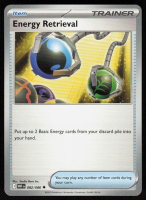 Energy Retrieval Uncommon SV: White Flare 082/086 NM