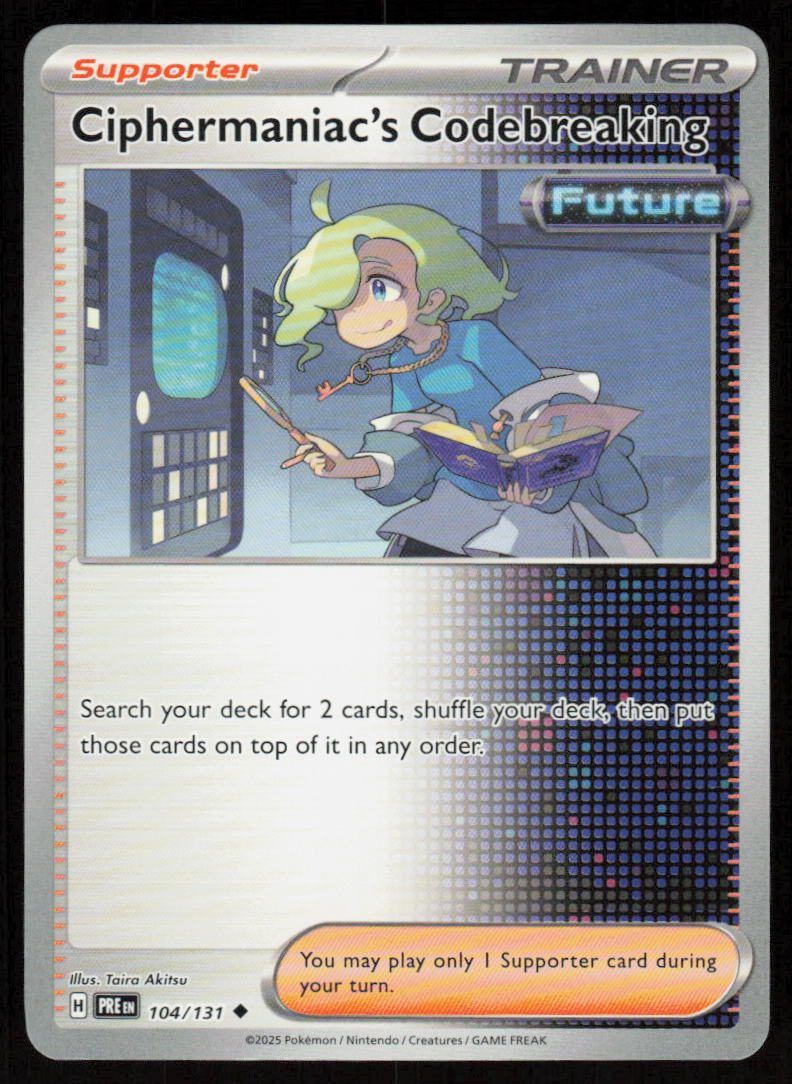 Ciphermaniac's Codebreaking Uncommon SV: Prismatic Evolutions 104/131 NM