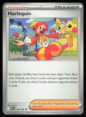 Harlequin Uncommon SV: White Flare 083/086 NM