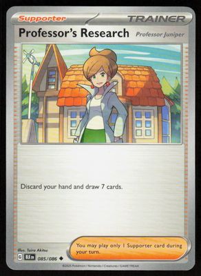 Professor's Research [Professor Juniper] Uncommon SV: Black Bolt 085/086 NM