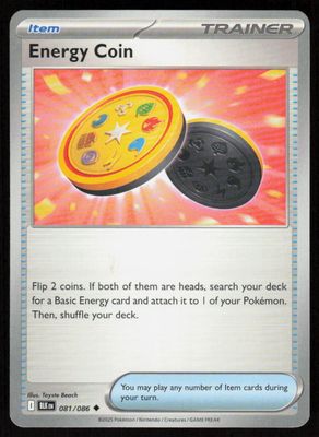 Energy Coin Uncommon SV: Black Bolt 081/086 NM