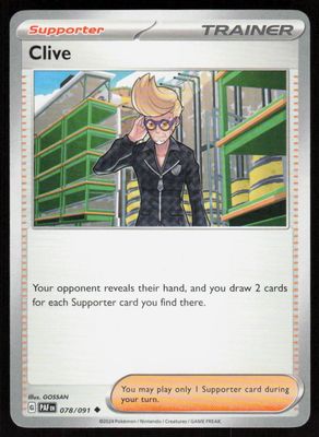 Clive Uncommon SV: Paldean Fates 078/091 NM