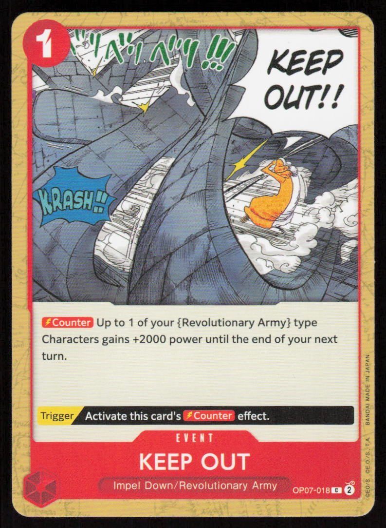 Keep Out C 500 Years in the Future OP07-018 NM