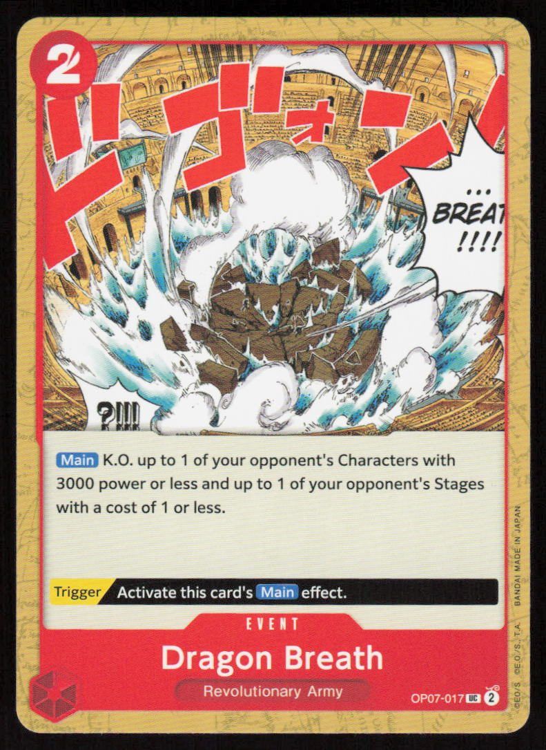 Dragon Breath UC 500 Years in the Future OP07-017 NM