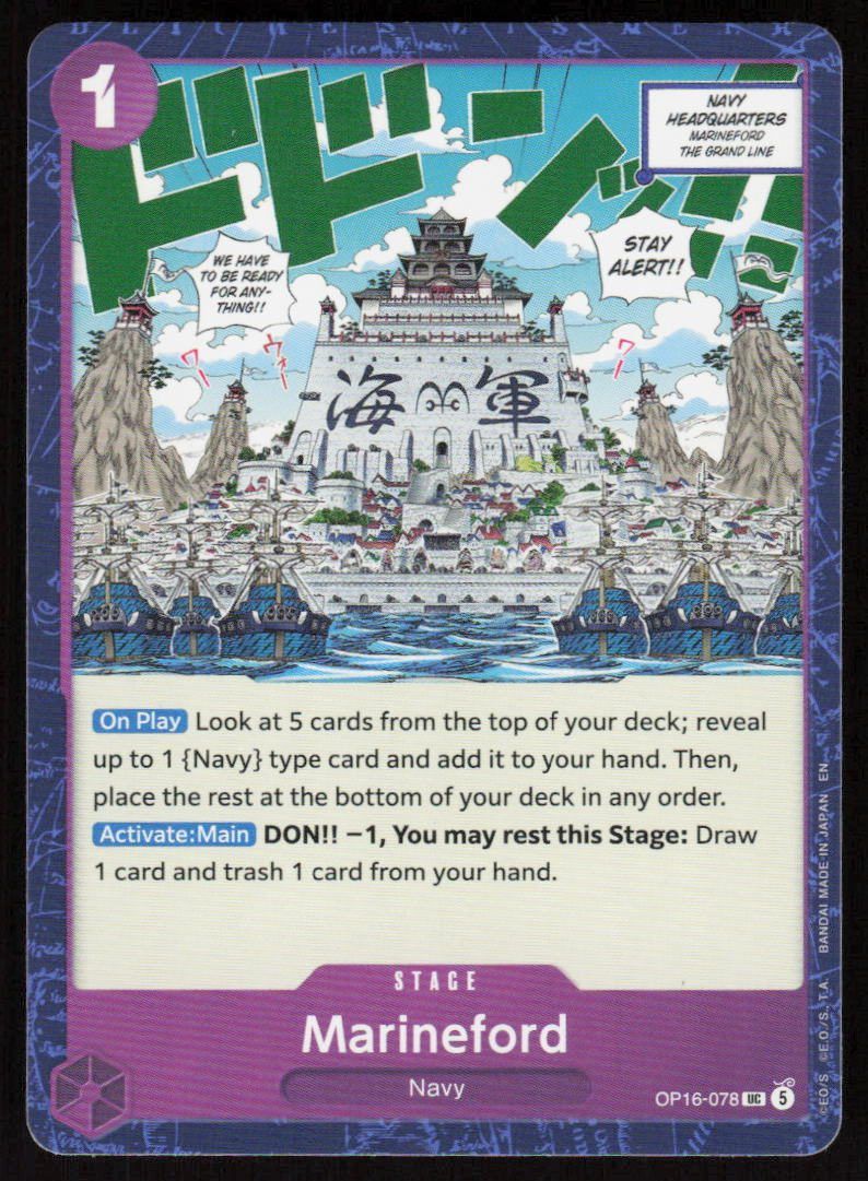 Marineford UC The Time of Battle OP16-078 NM