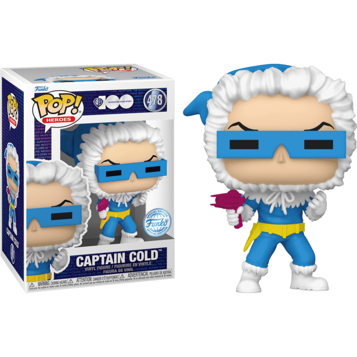 The Flash - Captain Cold Warner Bros 100th Anniversary Pop! Vinyl Figure - Mighty Toys Australia