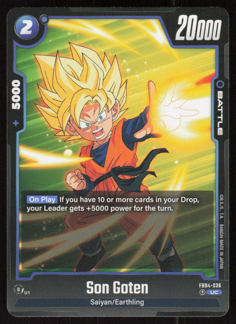 Son Goten Uncommon Ultra Limit Release Event Cards FB04-036 NM