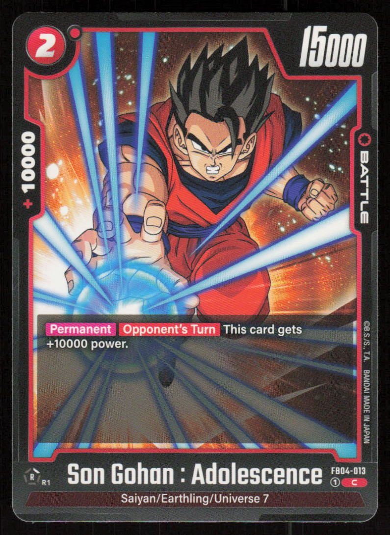 Son Gohan: Adolescence Common Ultra Limit FB04-013 NM