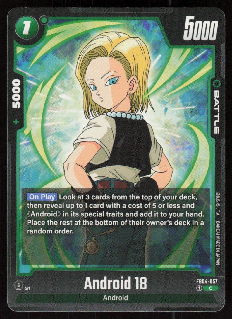 Android 18 Common Ultra Limit FB04-057 NM