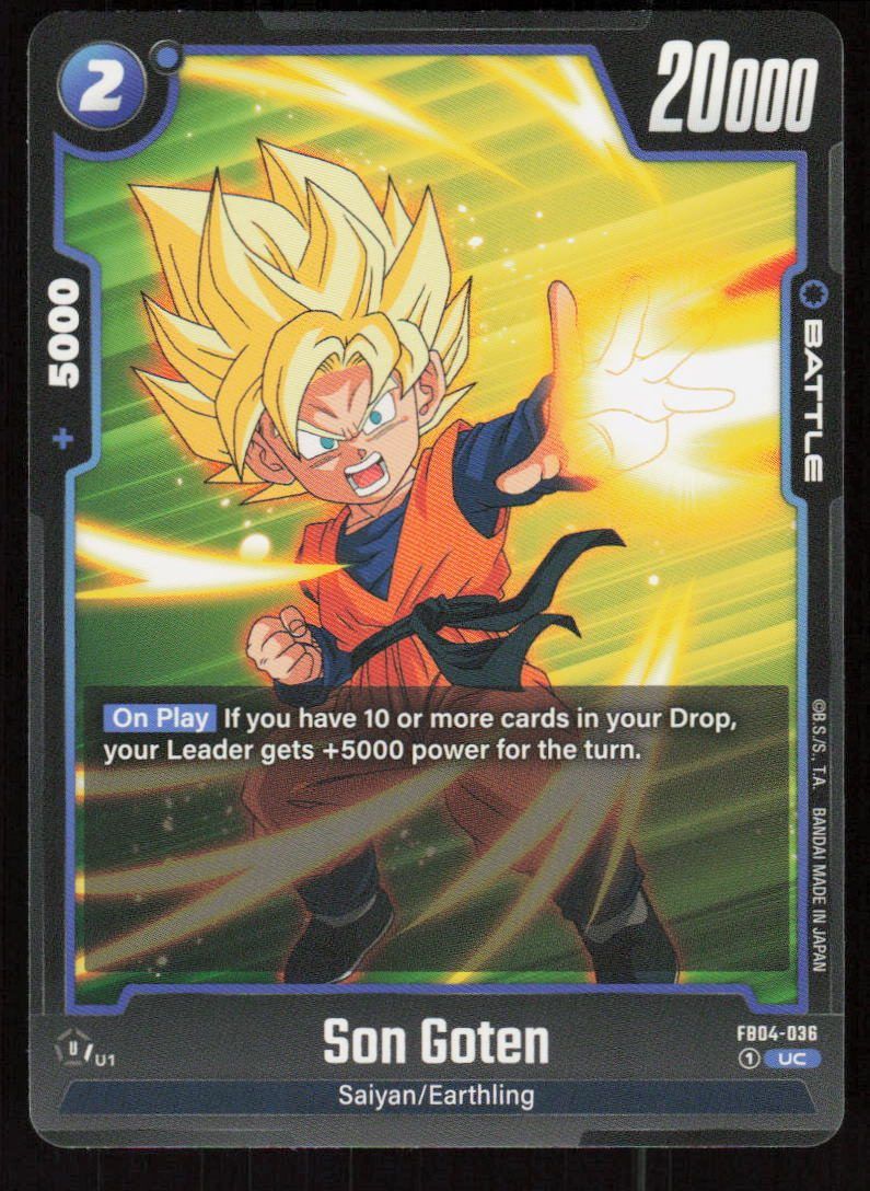 Son Goten Uncommon Ultra Limit Release Event Cards FB04-036 NM