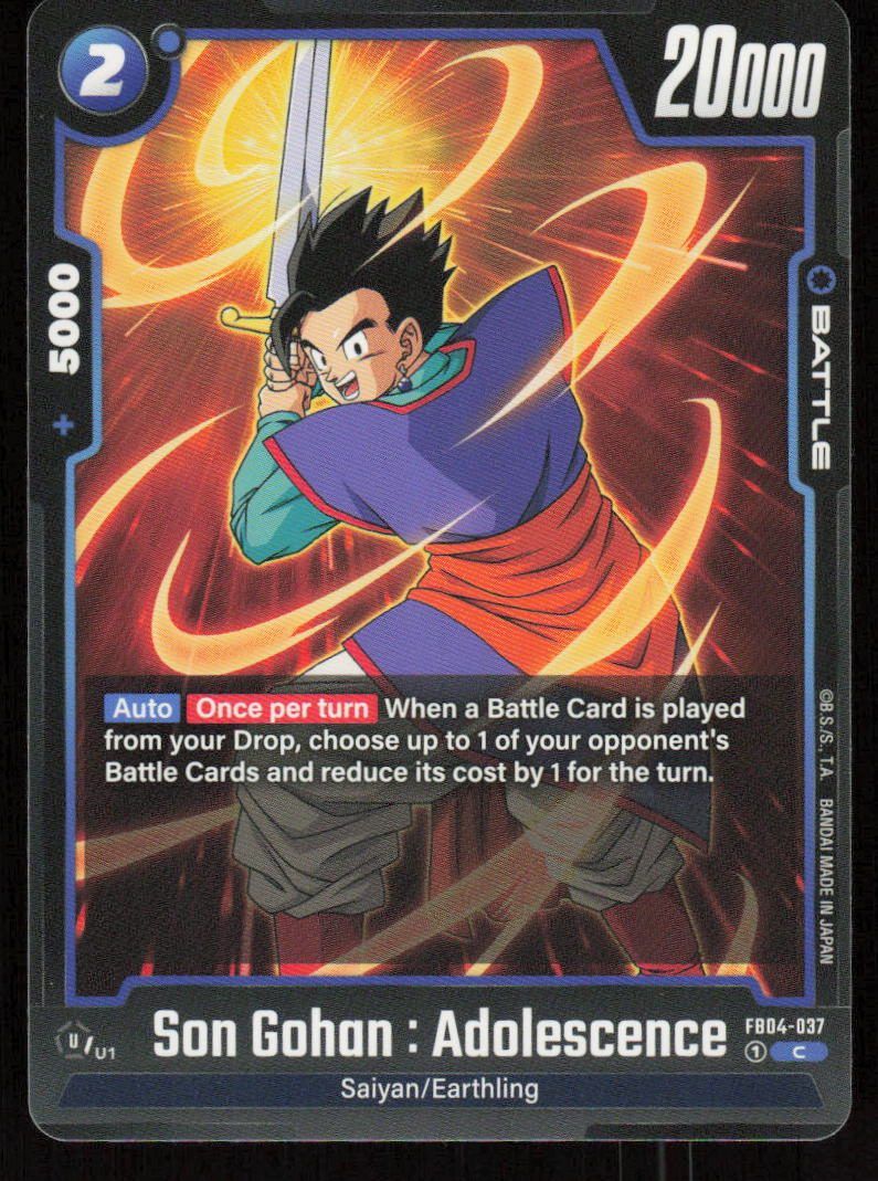 Son Gohan: Adolescence Common Ultra Limit FB04-037 NM