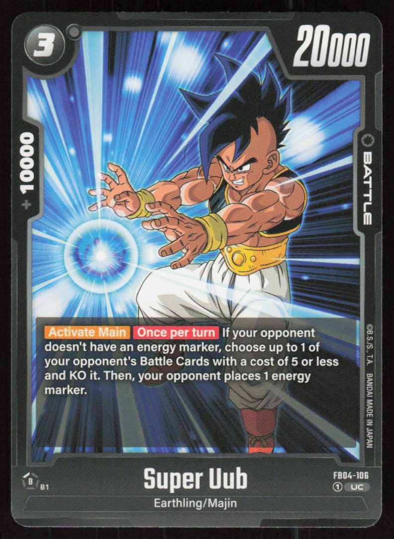 Super Uub Uncommon Ultra Limit Release Event Cards FB04-106 NM