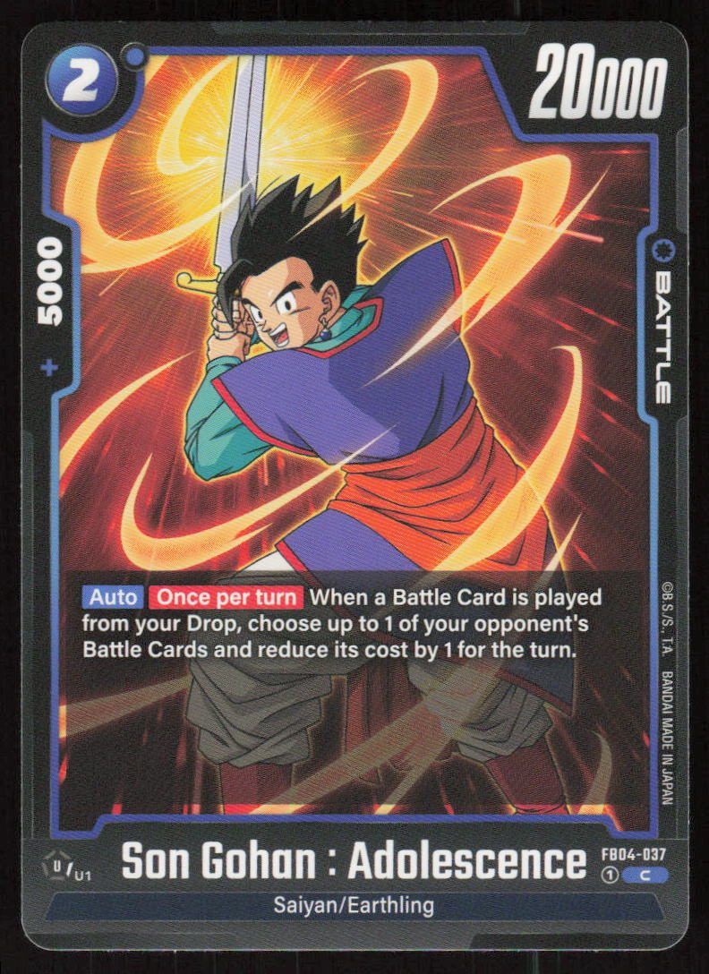 Son Gohan: Adolescence Common Ultra Limit FB04-037 NM