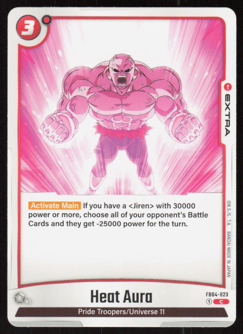 Heat Aura Common Ultra Limit Release Event Cards FB04-023 NM