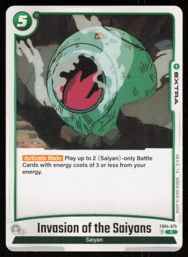 Invasion of the Saiyans Common Ultra Limit FB04-075 NM