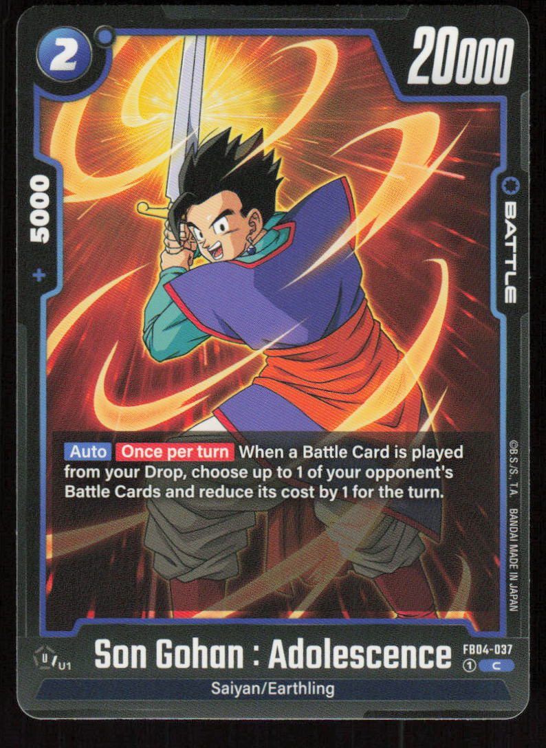 Son Gohan: Adolescence Common Ultra Limit FB04-037 NM