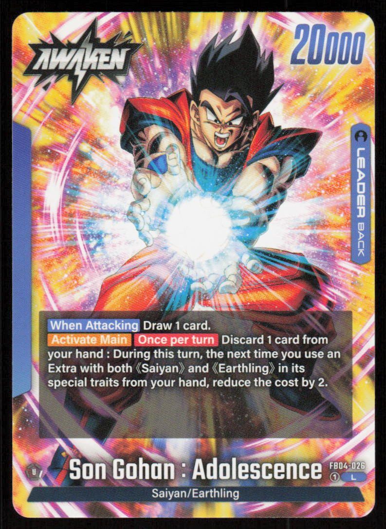 Son Gohan: Adolescence Leader Ultra Limit FB04-026 NM