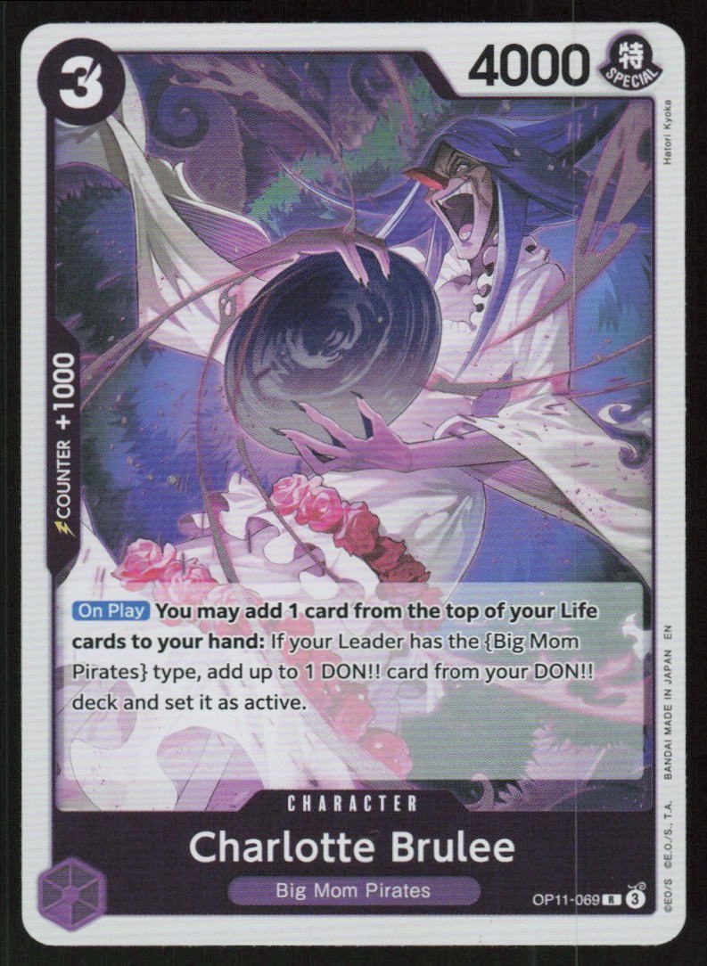 Charlotte Brulee Foil R A Fist of Divine Speed OP11-069 NM