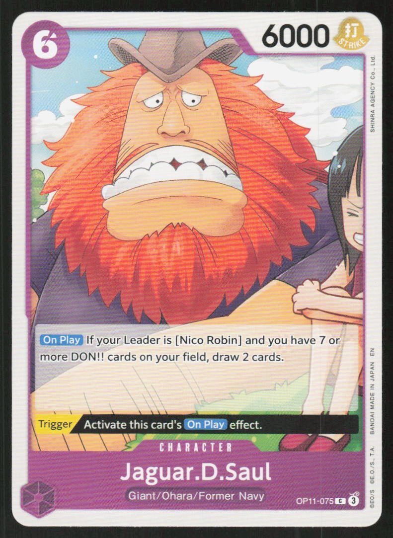 Jaguar.D.Saul C A Fist of Divine Speed OP11-075 NM