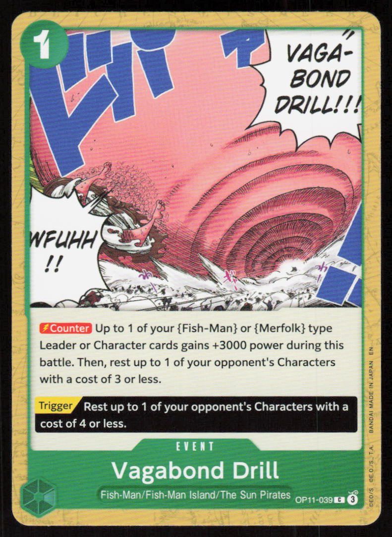 Vagabond Drill C A Fist of Divine Speed OP11-039 NM