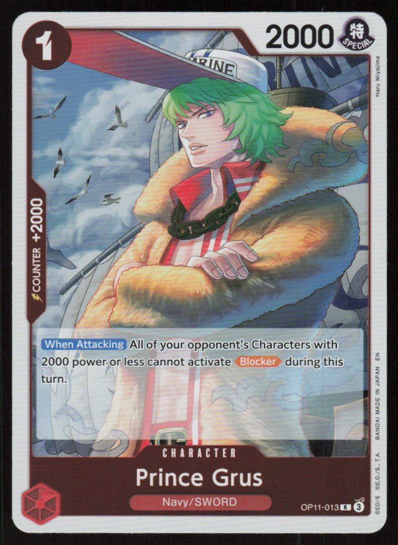 Prince Grus Foil R A Fist of Divine Speed OP11-013 NM