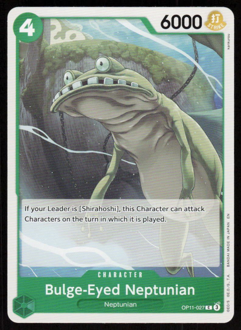 Bulge-Eyed Neptunian C A Fist of Divine Speed OP11-027 NM