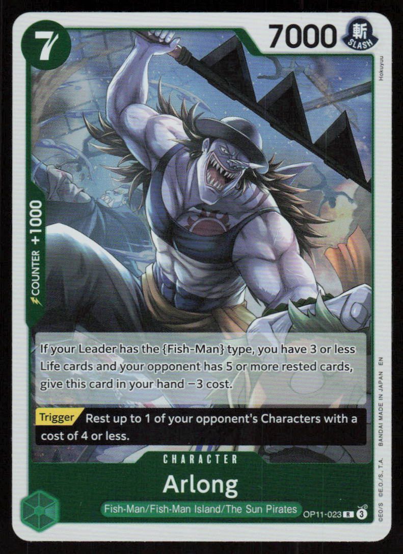 Arlong Foil R A Fist of Divine Speed OP11-023 NM