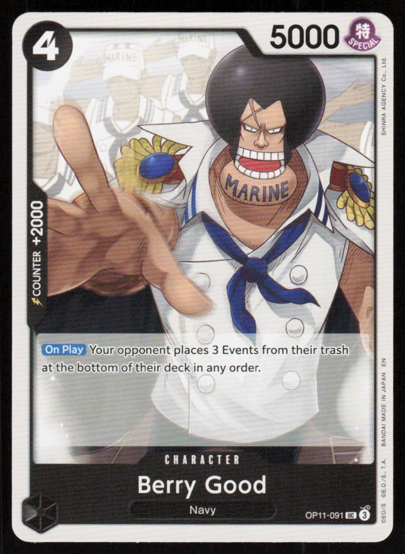 Berry Good UC A Fist of Divine Speed OP11-091 NM