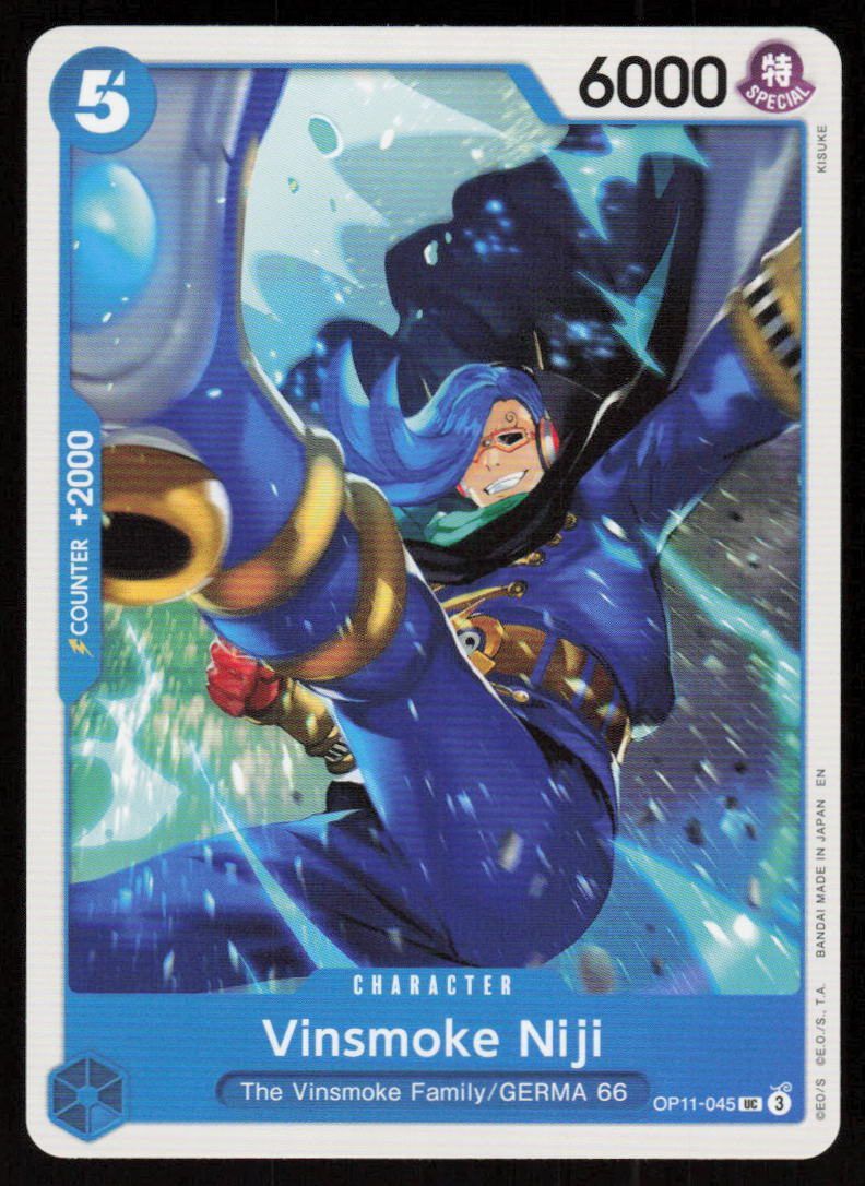 Vinsmoke Niji UC A Fist of Divine Speed OP11-045 NM