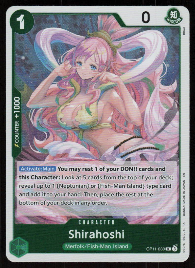 Shirahoshi (030) Foil R A Fist of Divine Speed OP11-030 NM