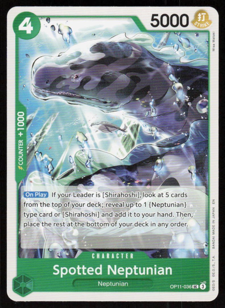 Spotted Neptunian UC A Fist of Divine Speed OP11-036 NM
