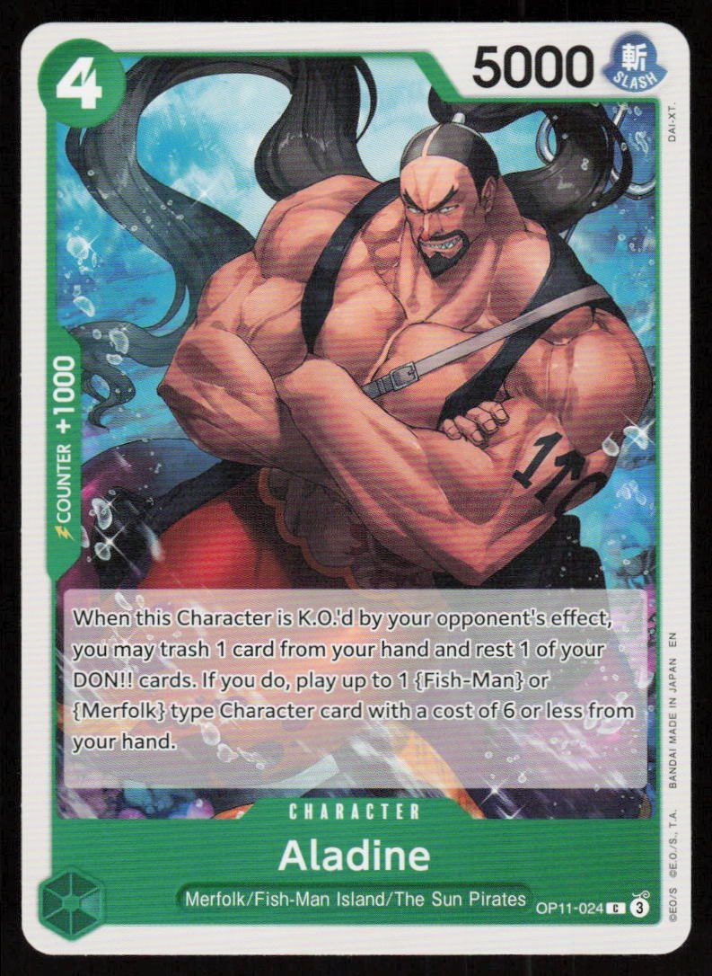 Aladine C A Fist of Divine Speed OP11-024 NM