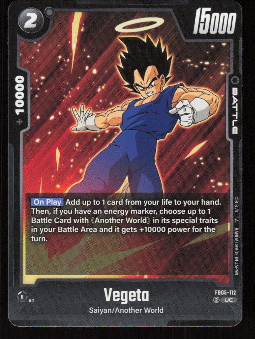Vegeta (Mini): DA Uncommon New Adventure FB05-018 NM