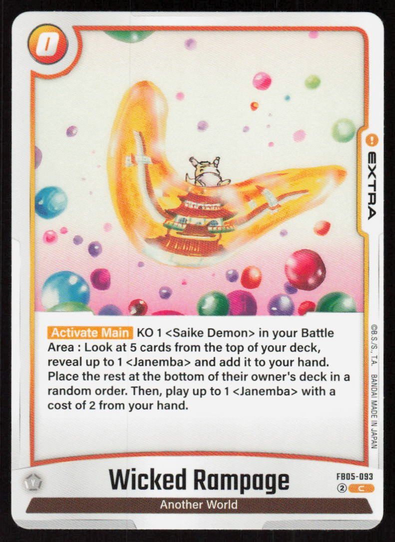 Wicked Rampage Common New Adventure FB05-093 NM