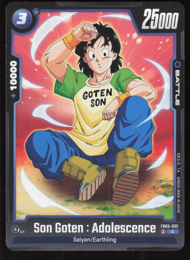 Son Goten: Adolescence Common New Adventure FB05-032 NM