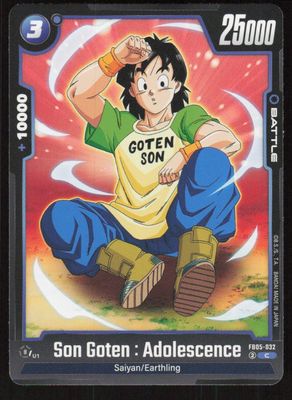 Son Goten: Adolescence Common New Adventure FB05-032 NM