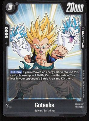 Gotenks Uncommon New Adventure FB05-097 NM