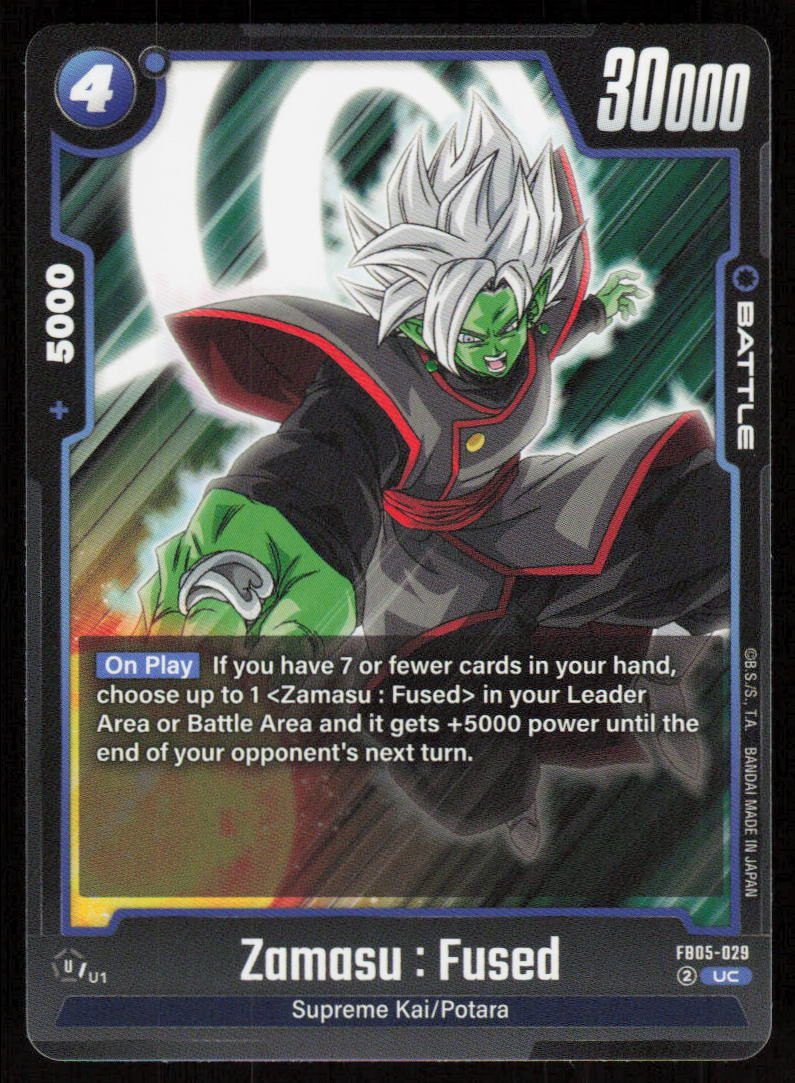 Zamasu: Fused Uncommon New Adventure FB05-029 NM