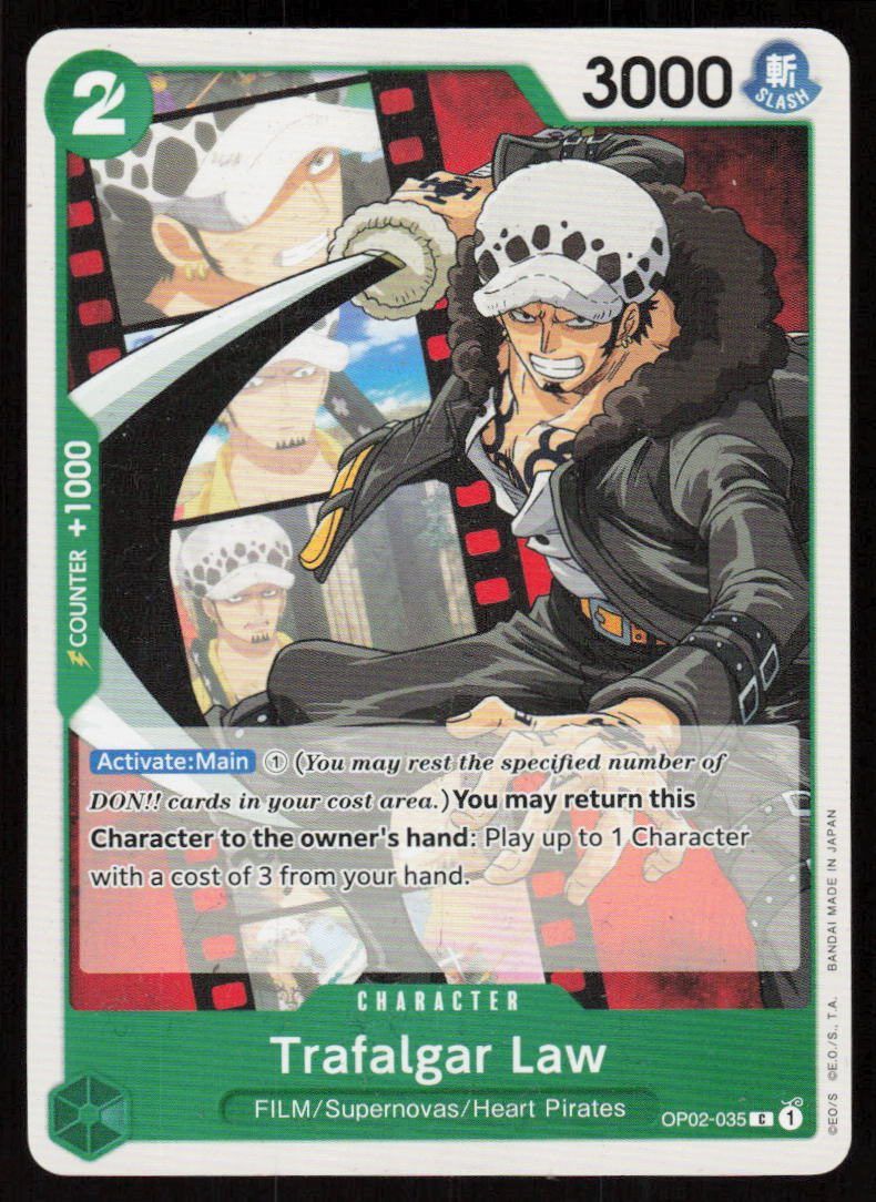 Trafalgar Law C Paramount War OP02-035 NM