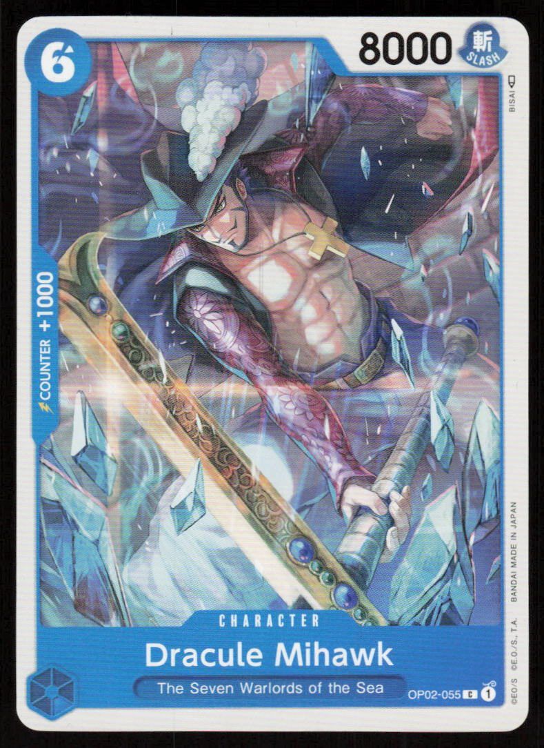 Dracule Mihawk C Paramount War OP02-055 NM
