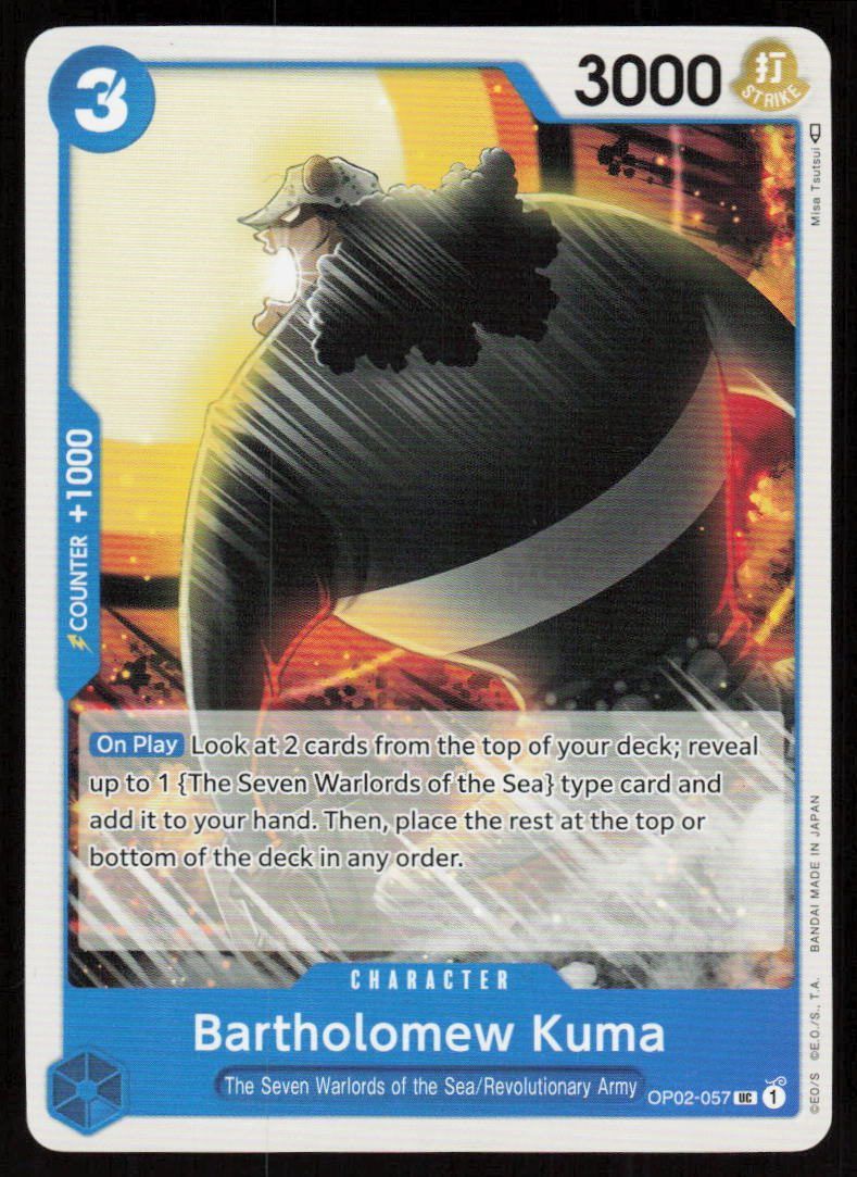 Bartholomew Kuma UC Paramount War OP02-057 NM