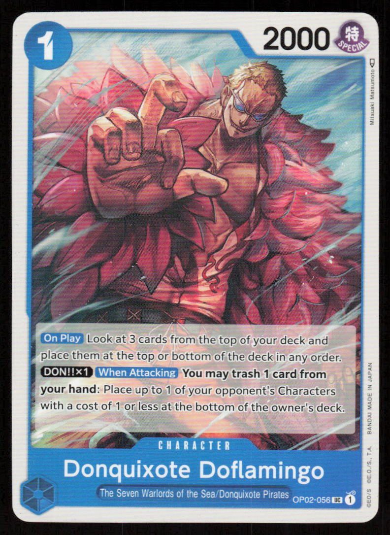 Donquixote Doflamingo UC Paramount War OP02-056 NM