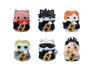 Jujutsu Kaisen Mega Cat Project Fortune Cats Box of 6 Random Figures - product image 1 | Mighty Toys Australia