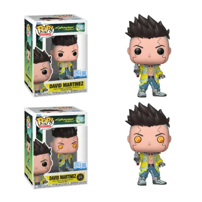 Pre-Order - Cyberpunk: Edgerunners - David Martinez with Yukimura Gun Chase Pop! Vinyl Figure - Bundle of 6 (set of 6 Pops)