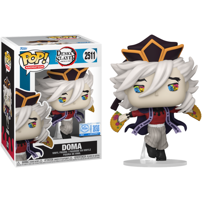 Demon Slayer - Doma with War Fans Pop! Vinyl Figure - product image 1 | Mighty Toys Australia