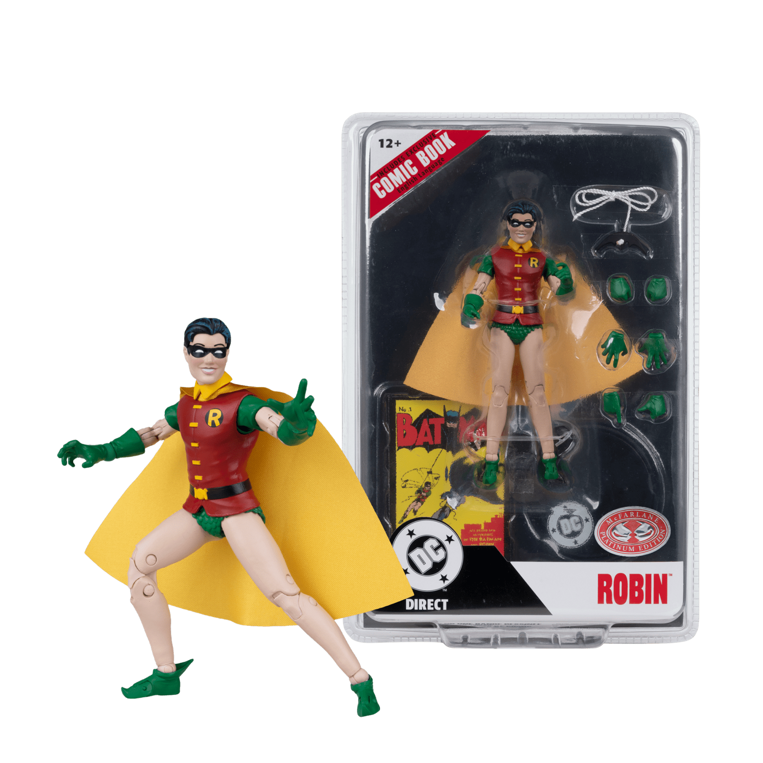 DC Comics - Robin Dick Gray Son (Batman #1) Page Punchers 7" Figure with Comic - product image 1 | Mighty Toys Australia