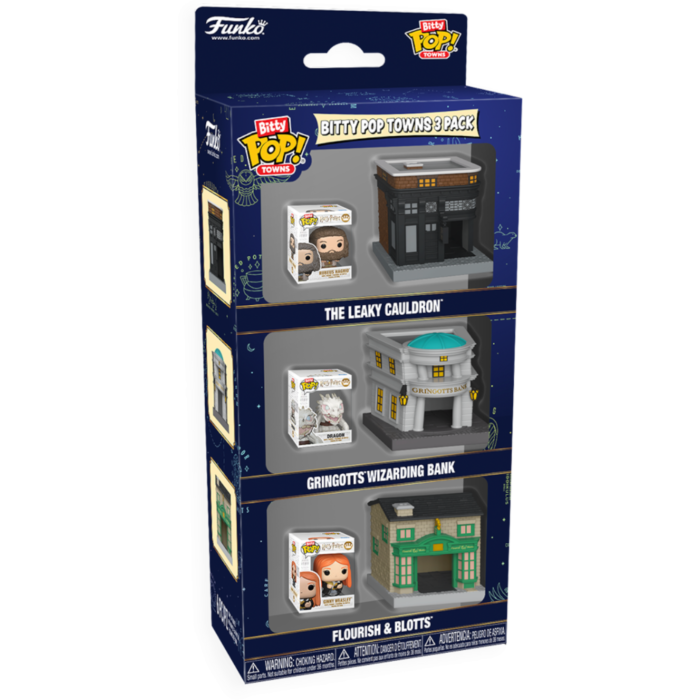 Harry Potter - Diagon Alley Bitty Pop! Town Vinyl Figure 3-Pack - product image 1 | Mighty Toys Australia