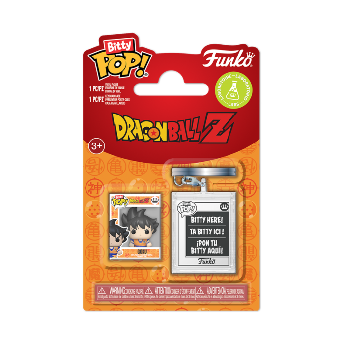Dragon Ball Z - Goku Bitty Pop! Vinyl Figure with Keychain Case Accessory - product image 1 | Mighty Toys Australia