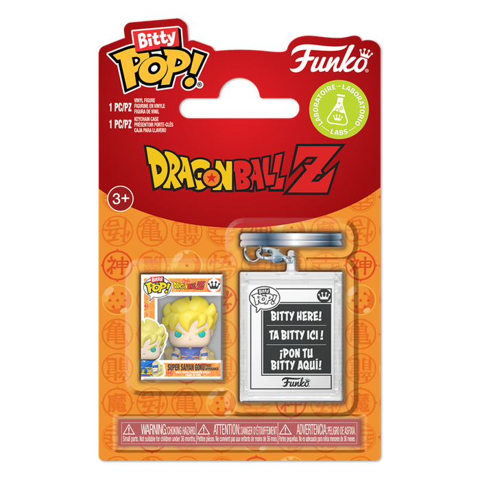 Dragon Ball Z - Super Saiyan Goku First Appearance Bitty Pop! Vinyl Figure with Keychain Case Accessory - product image 1